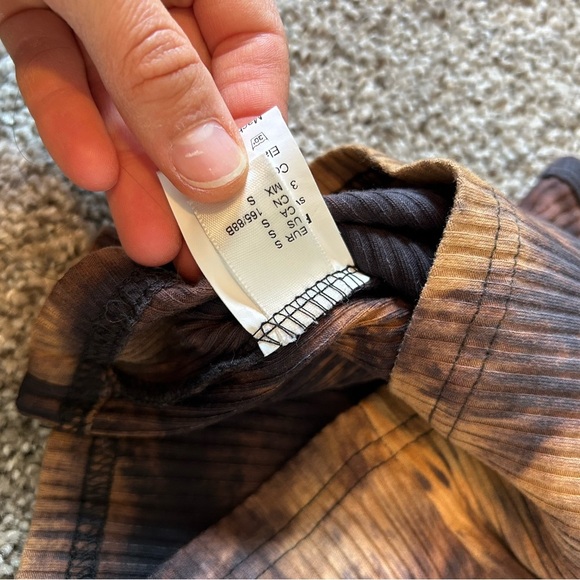 Boho tie die single trap crop tank - Picture 2 of 2